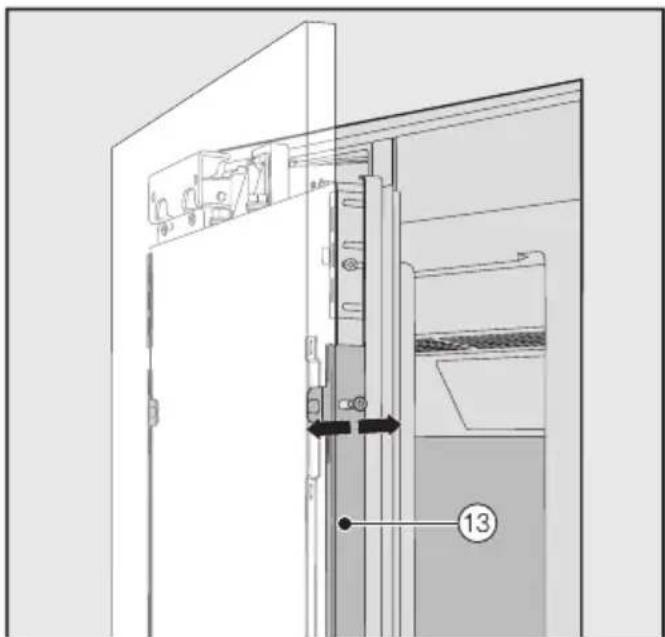 MIELE F 2671 Vi - Securing and aligning the cabi- net front - 6