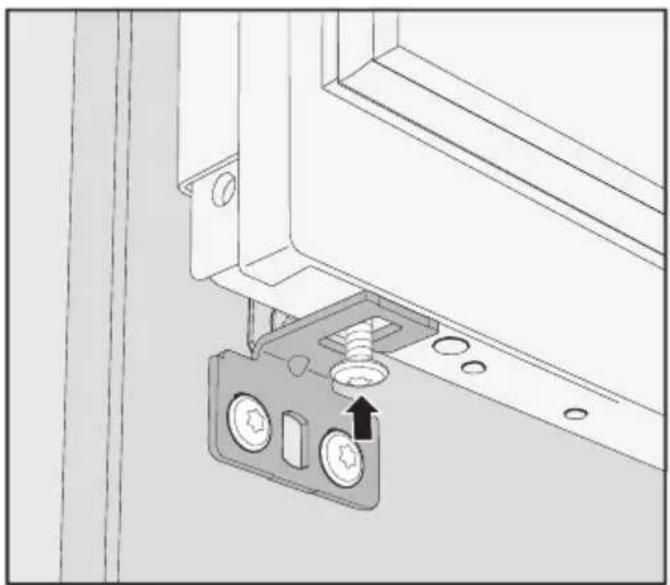 MIELE F 2671 Vi - Mounting the fixing bracket - 5