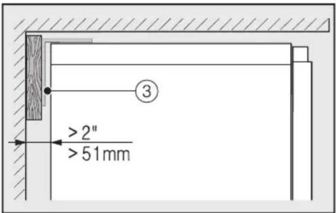 MIELE F 2671 Vi - Securing the installation niche - 4