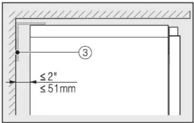 MIELE F 2671 Vi - Securing the installation niche - 3