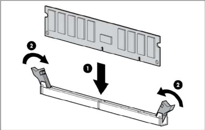HP ProLiant ML350e G8 - Installing a DIMM - 2