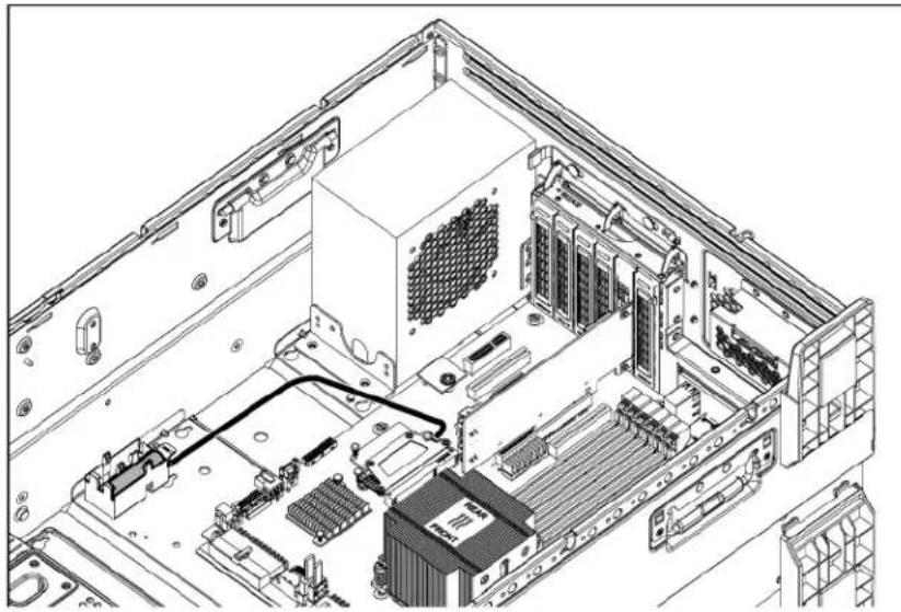 HP ProLiant ML350e G8 - Installing the B120i cache module - 3