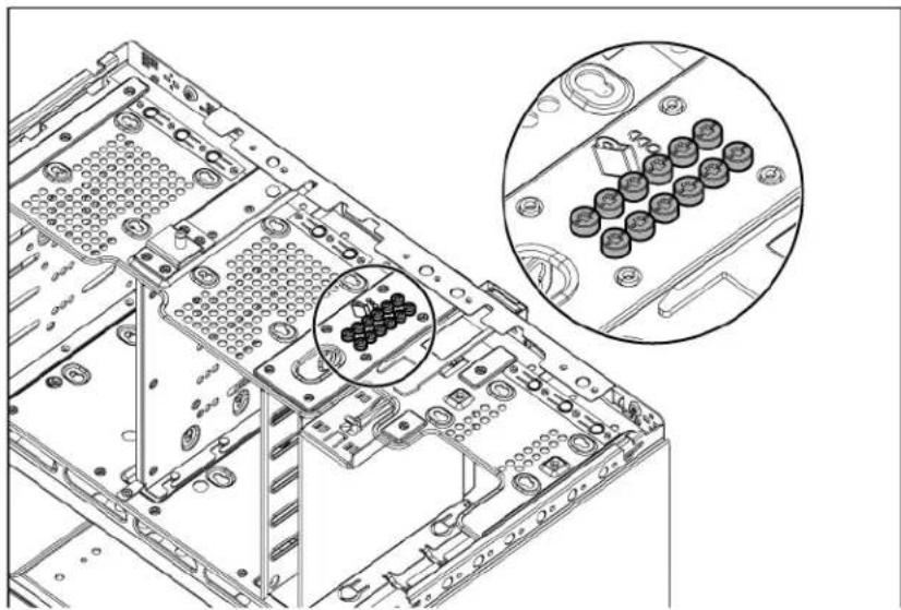 HP ProLiant ML350e G8 - Optical drive cage option - 4