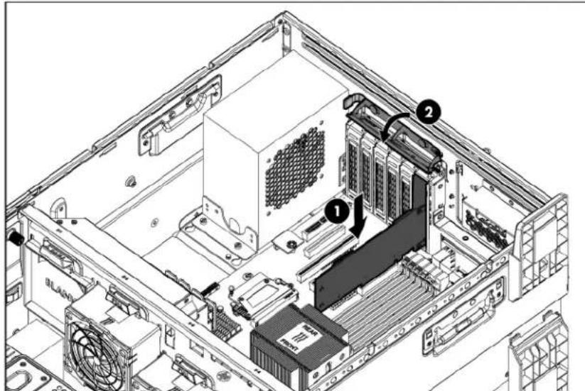 HP ProLiant ML350e G8 - To install the component: - 1