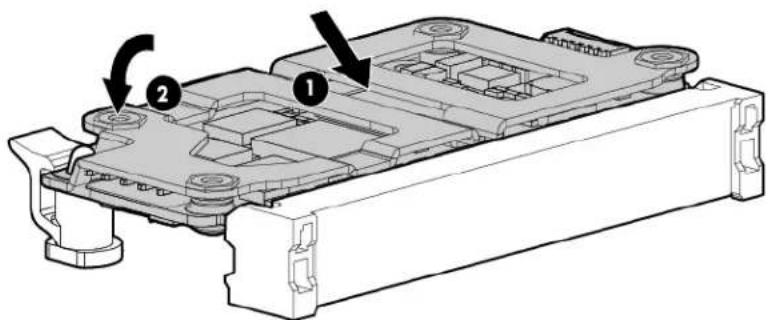 HP ProLiant ML350e G8 - Installing the B120i cache module - 1