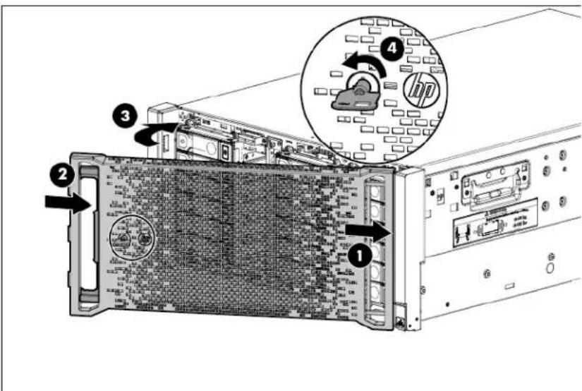 HP ProLiant ML350e G8 - Security bezel option - 1