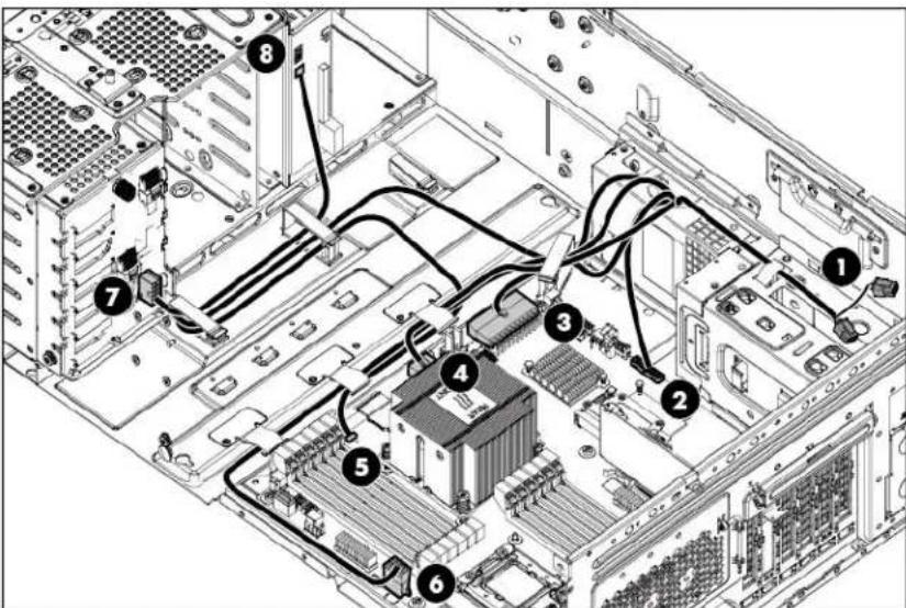 HP ProLiant ML350e G8 - Installing the RPS Enablement Kit - 4
