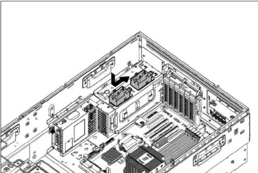 HP ProLiant ML350e G8 - Installing the RPS Enablement Kit - 3