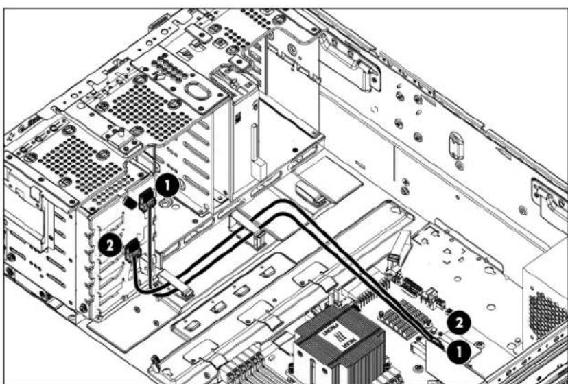HP ProLiant ML350e G8 - LFF 5/6 drive cable option - 2