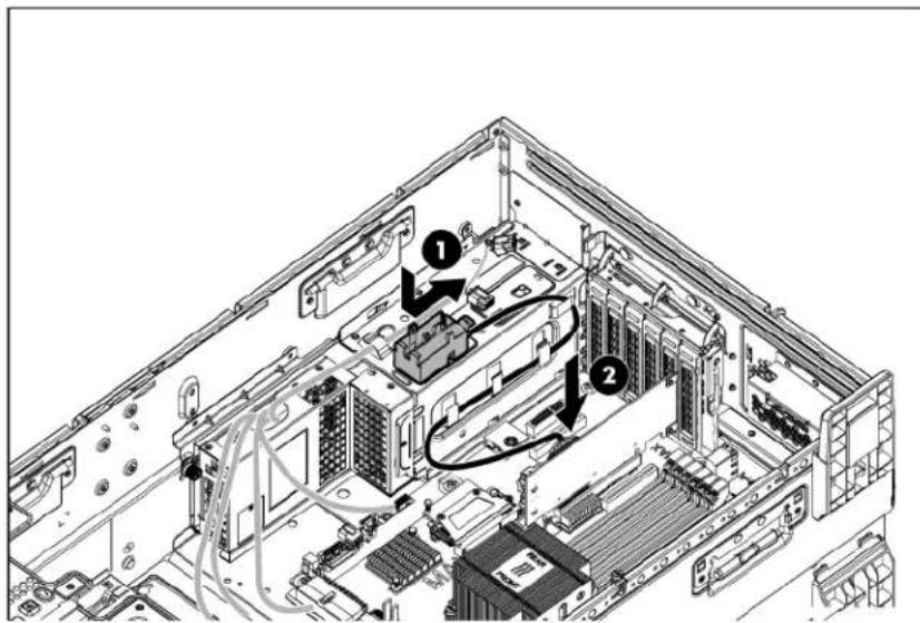 HP ProLiant ML350e G8 - To install the component: - 3