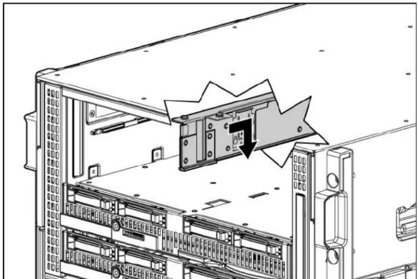 HP ProLiant BL680c G7 - Removing a c3000 device bay mini-divider or device bay divider - 2