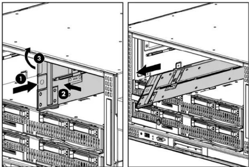 HP ProLiant BL680c G7 - Removing a c3000 device bay mini-divider or device bay divider - 3