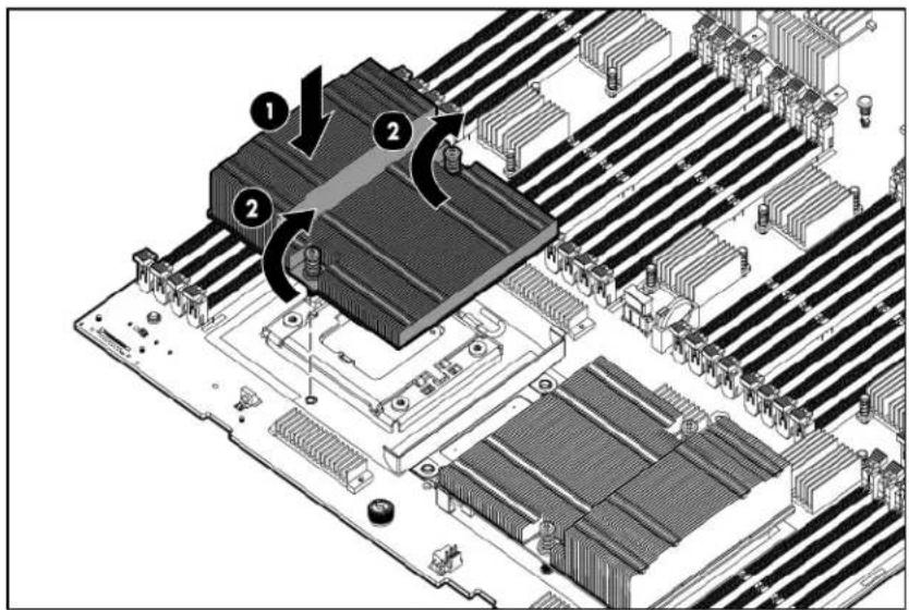 HP ProLiant BL680c G7 - Installing a processor option (A-side) - 10