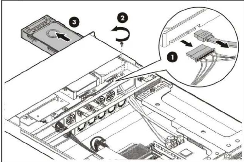 HP ProLiant DL120 G5 - To install a hard drive: - 1