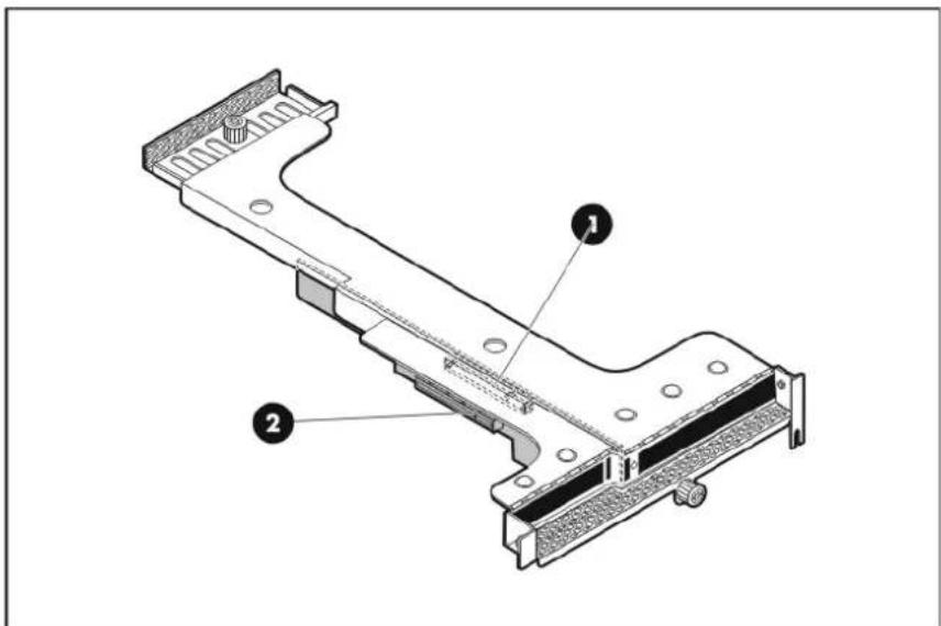 HP ProLiant DL120 G5 - PCI riser board assembly - 1