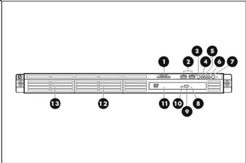 HP ProLiant DL120 G5 - Front panel - 1