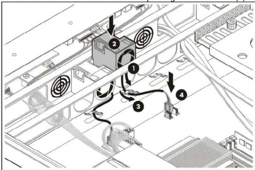HP ProLiant DL120 G5 - To replace a system fan: - 2