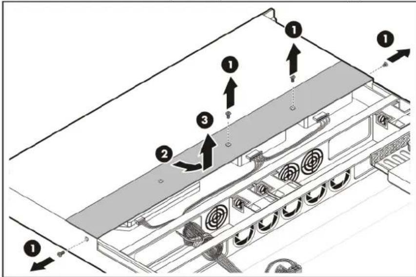 HP ProLiant DL120 G5 - To remove the secondary access panel: - 1