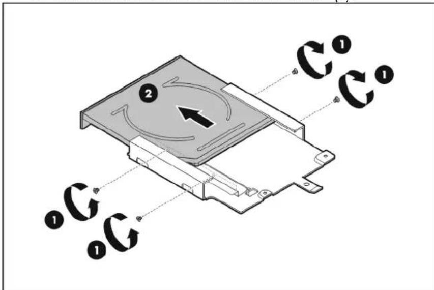 HP ProLiant DL120 G5 - To replace the default optical disc drive: - 3