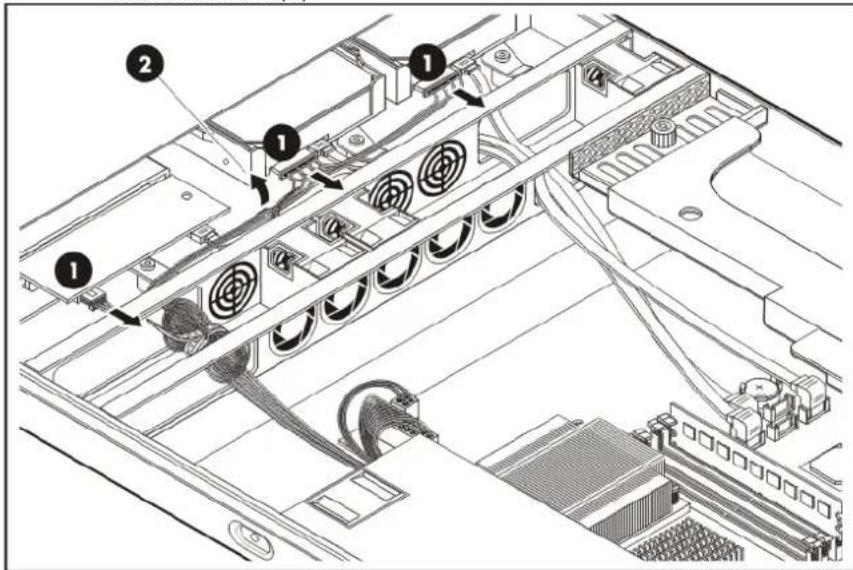 HP ProLiant DL120 G5 - To replace the power supply unit: - 1