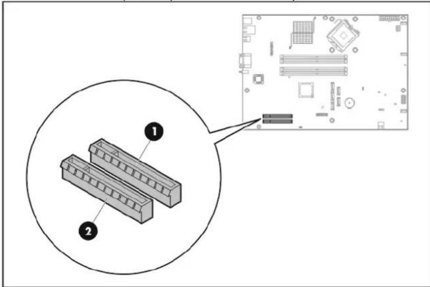 HP ProLiant DL120 G5 - System board PCI expansion slots - 1