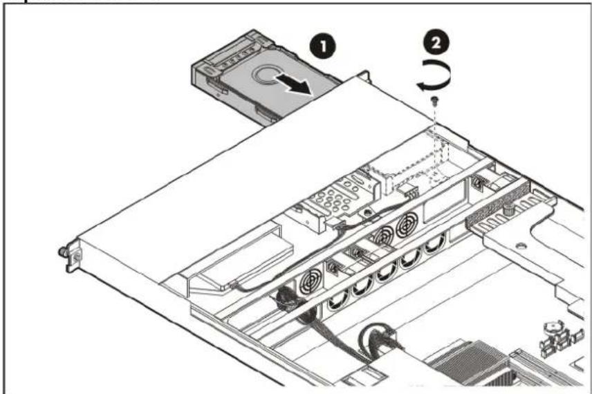 HP ProLiant DL120 G5 - To install a hard drive: - 5