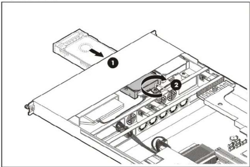 HP ProLiant DL120 G5 - To install a hard drive: - 6