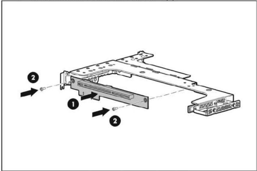 HP ProLiant DL120 G5 - To install the PCI-X riser board: - 2