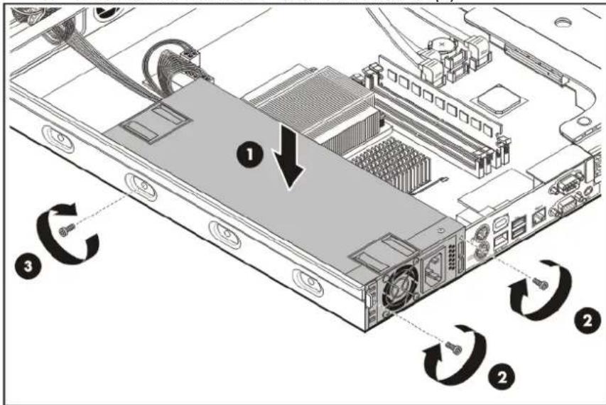 HP ProLiant DL120 G5 - To replace the power supply unit: - 4