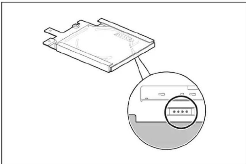 HP ProLiant DL120 G5 - Guidelines for installing an optical disc drive - 1
