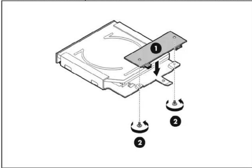 HP ProLiant DL120 G5 - To replace the default optical disc drive: - 5
