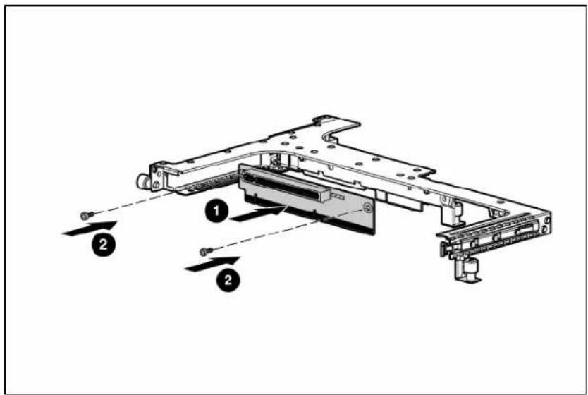 HP ProLiant DL365 G5 - Installing a PCI-X riser board - 3