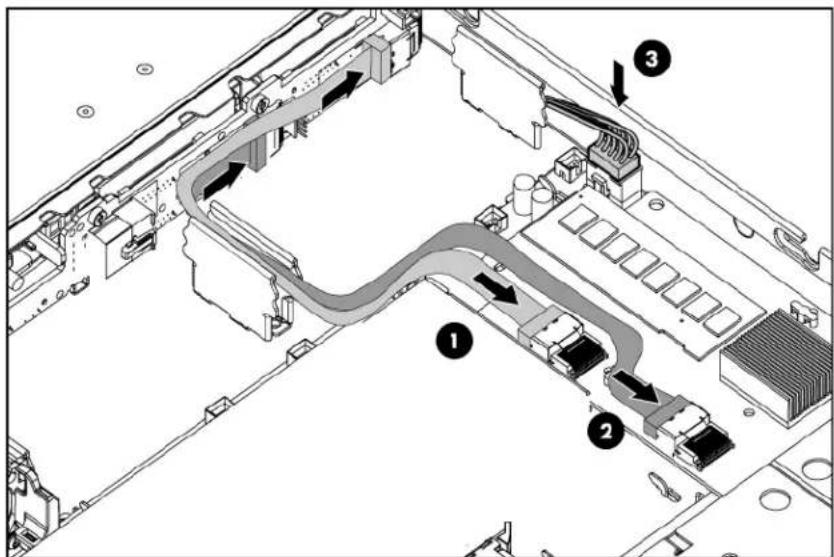 HP ProLiant DL365 G5 - Installing an HP Smart Array P400i Controller cache module and battery pack - 4