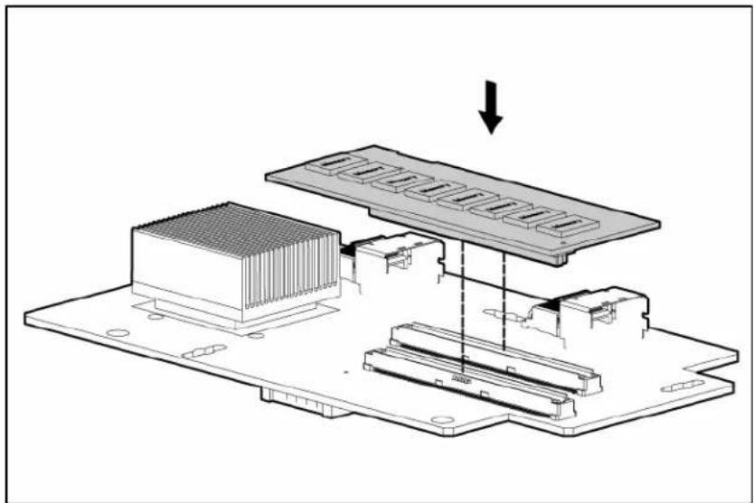 HP ProLiant DL365 G5 - Installing an HP Smart Array P400i Controller cache module and battery pack - 2