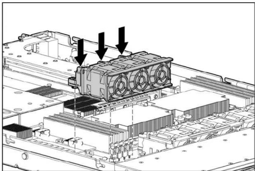 HP ProLiant DL365 G5 - Remove and install a fan module - 2