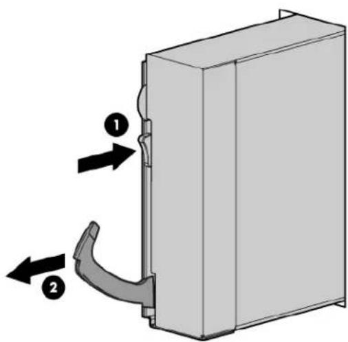 HP ProLiant BL280c G6 - Remove the server blade - 2