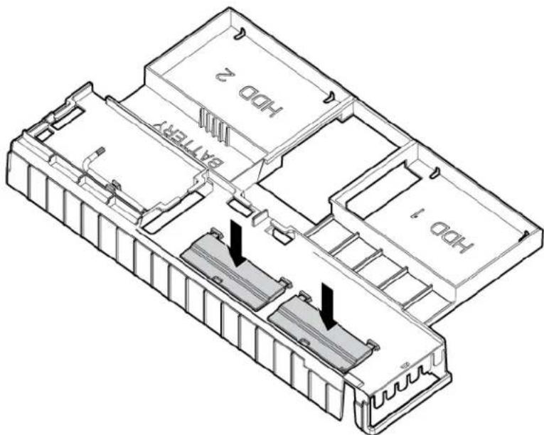HP ProLiant BL280c G6 - Air baffle configuration for 8-GB DIMMs or larger - 2