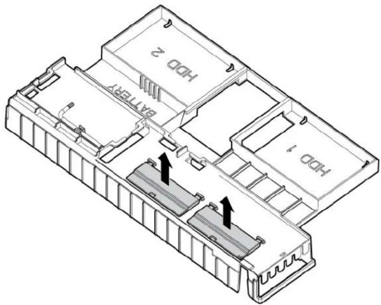 HP ProLiant BL280c G6 - Air baffle configuration for all other DIMMs - 1
