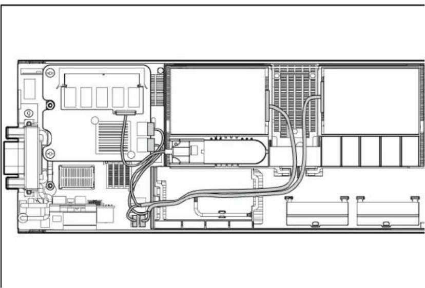 HP ProLiant BL280c G6 - Optional SAS hard drive cabling - 2
