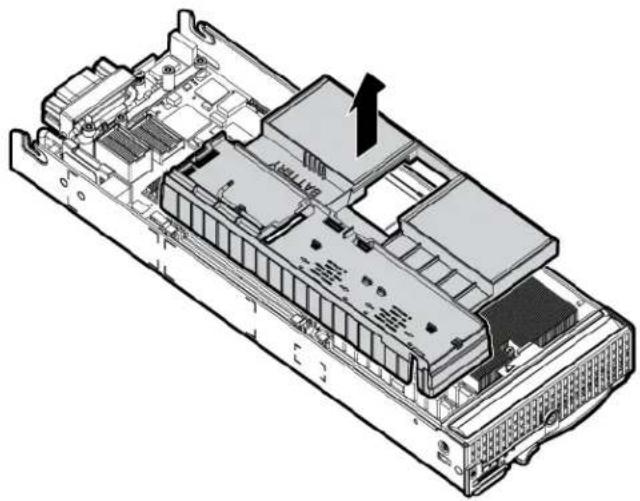 HP ProLiant BL280c G6 - Remove the air baffle - 1