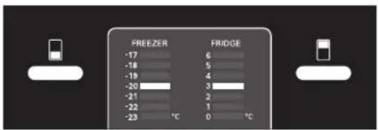 LG GW-B489SQQW - How to adjust the temperature in the refrigerator and freezer compartment - 3