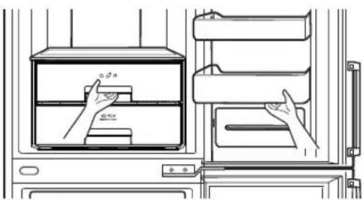 LG GW-B489SQQW - How to separate the vegetable drawer - 1