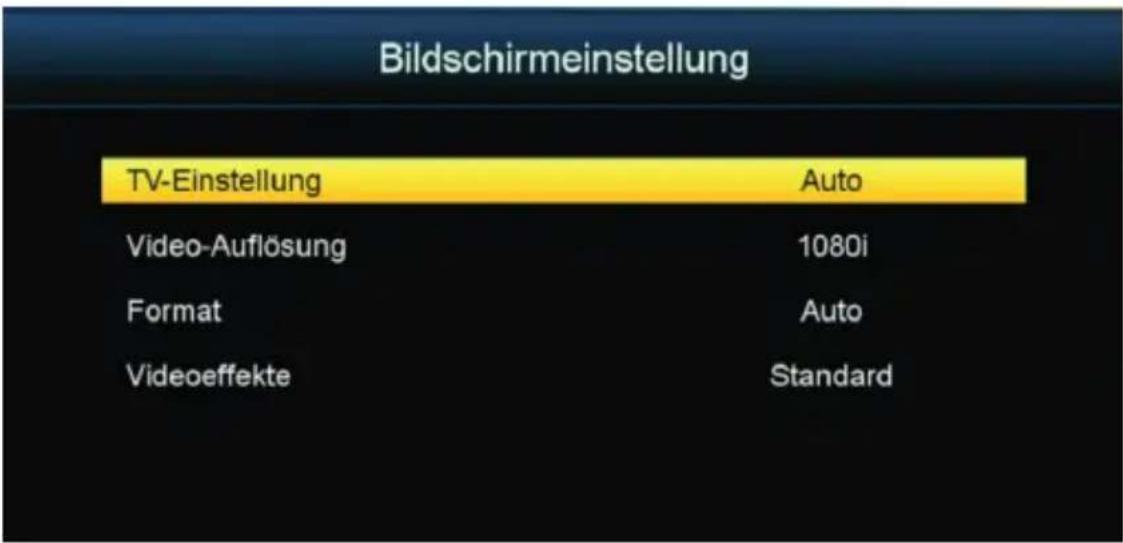 Schwaiger DSR812HD - Bildschirm-Einstellung - 1