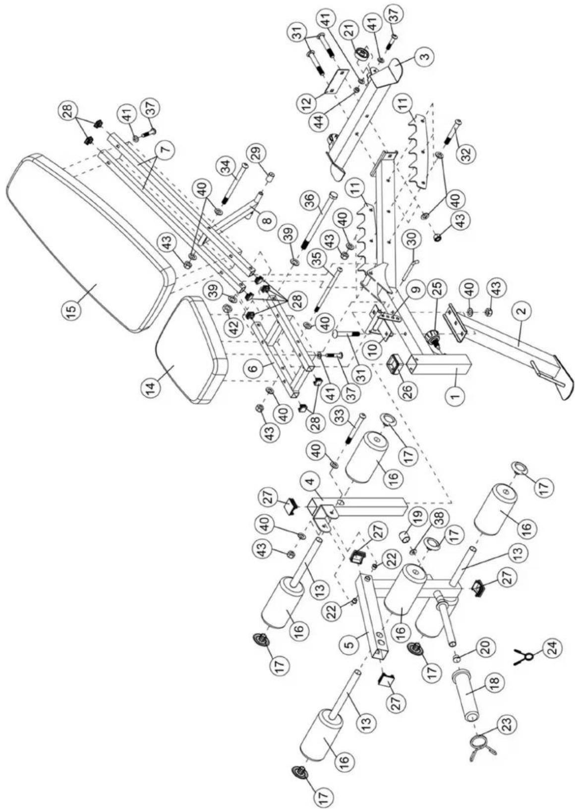 Marcy UB9000 - RÜCKENLEHNVERSTELLUNGSNEIGUNGSWINKEL - 2