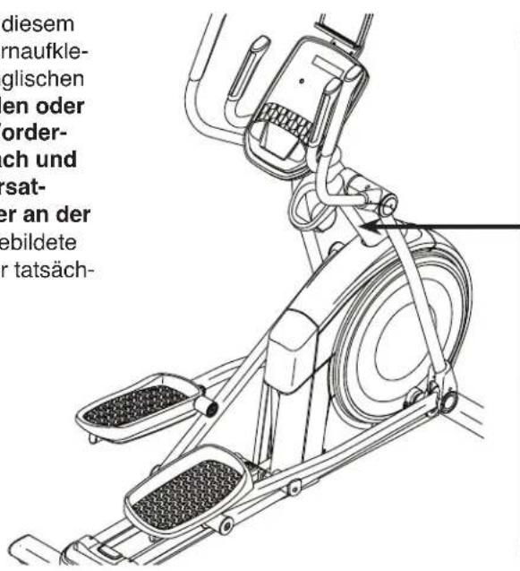 NordicTrack Commercial 5.5 - PLATZIERUNG DER WARNAUFKLEBER - 1
