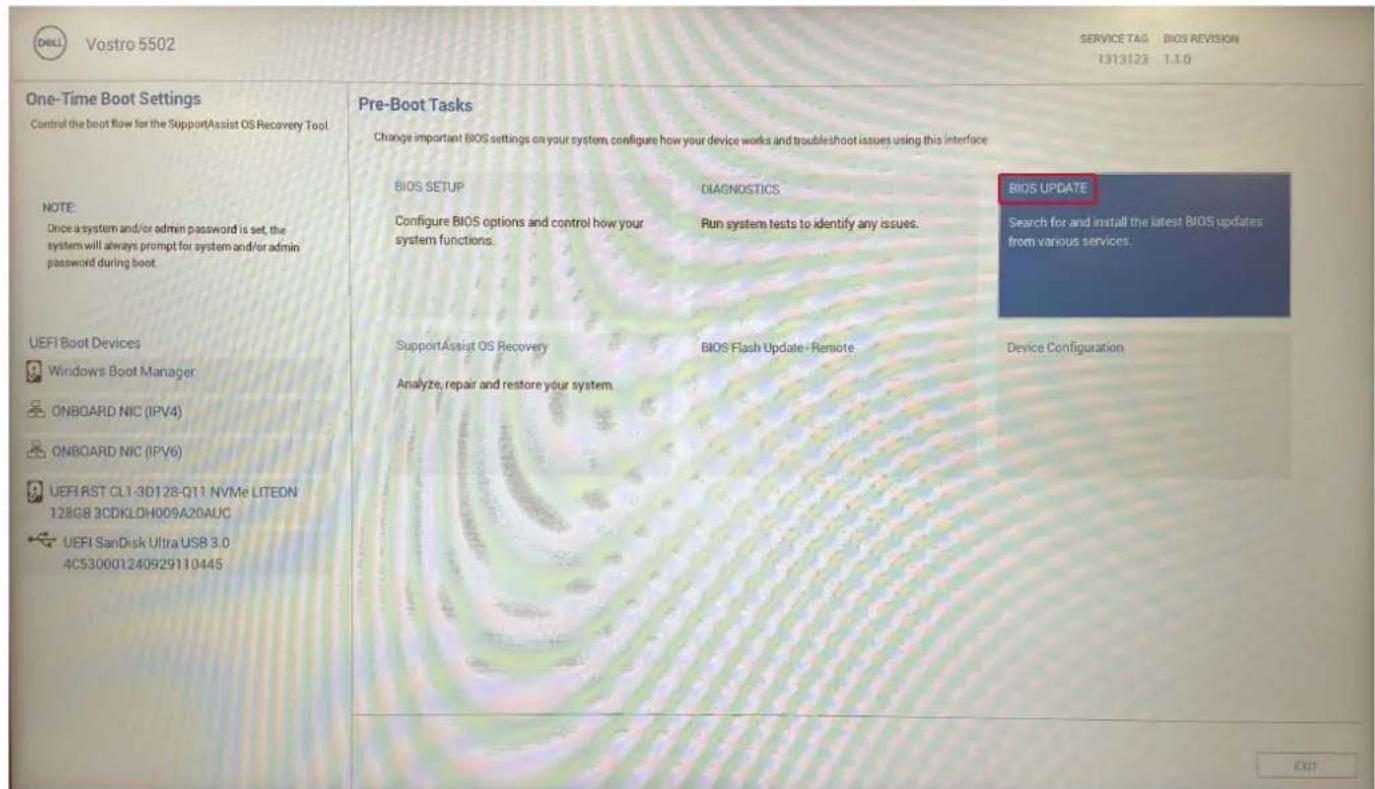 DELL Vostro 5502 - Updating from the One-Time Boot Menu - 2