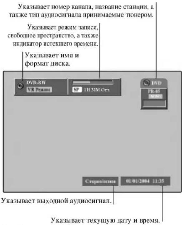 LG RC69223P4 - Отображение информации при просмотре телевизора - 1