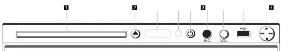 LG DVX556K - Передня панель - 1