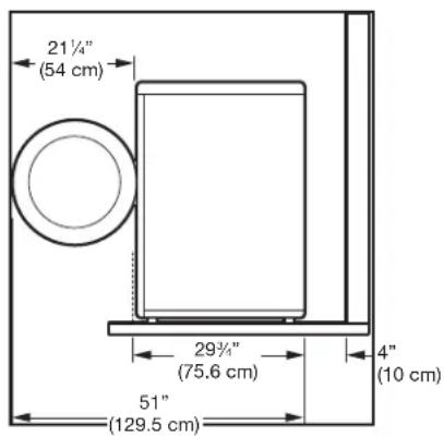 LG WDT1652BDS - CLEARANCES - 1
