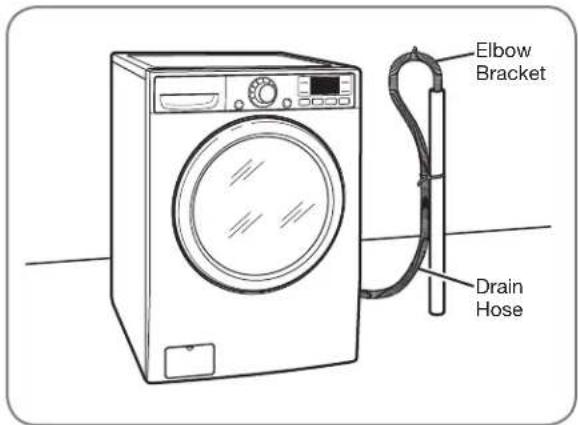LG WDT1652BDS - CONNECTING THE DRAIN LINE - 2